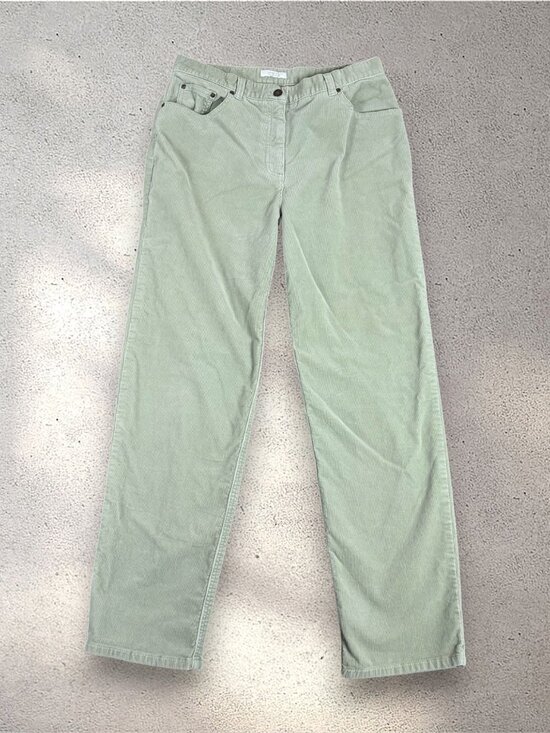 Charter Club Pants - Charter Club Corduroy Pants Women's 10 Green Laura Fit Normcore Retro Academia